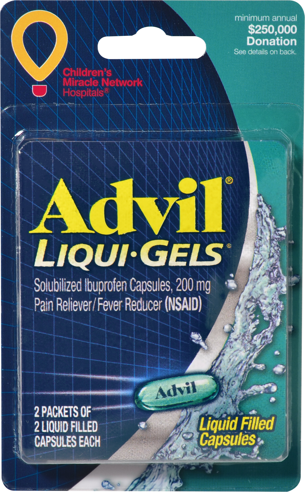 TravelSize Advil Liqui Gels for CStores Convenience Valet